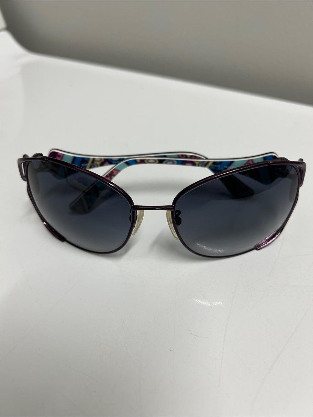 Emilio Pucci Purple Metal Frame Sunglasses - Picture 2 of 11